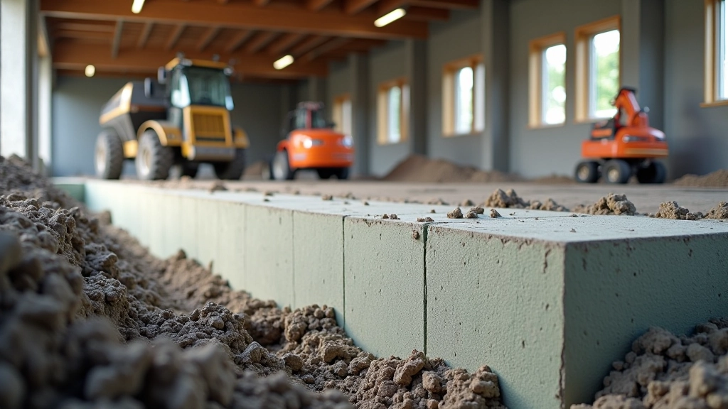 Commercial building with XPS foundation insulation